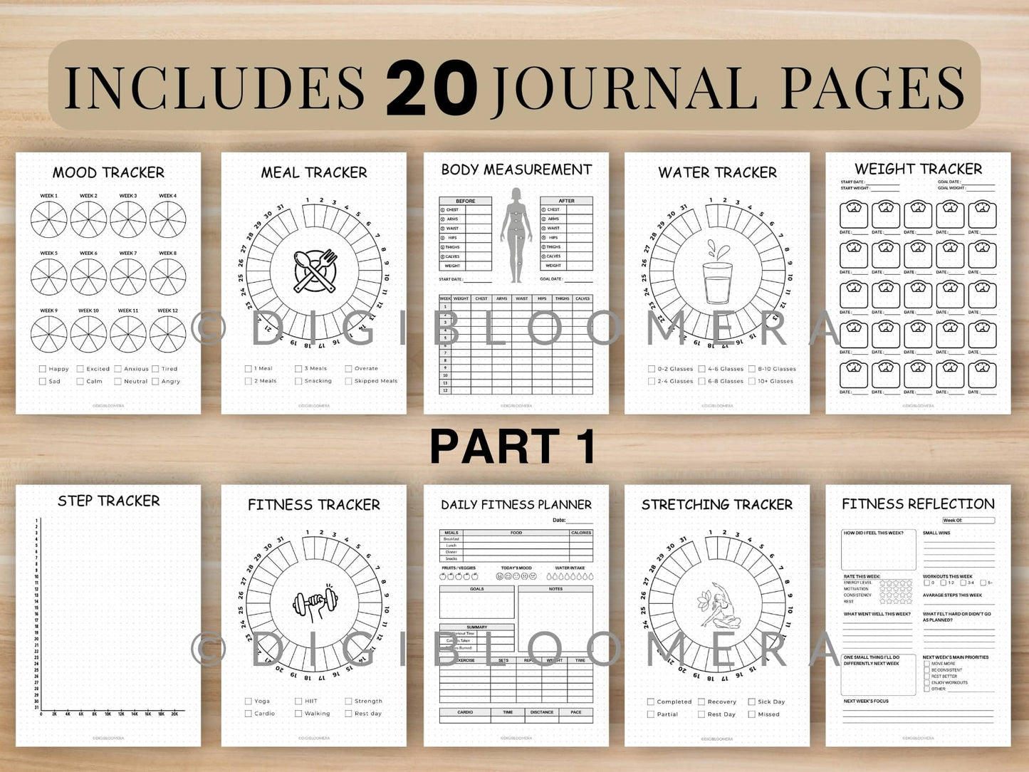 90-Day Fitness & Nutrition Journal Bundle
