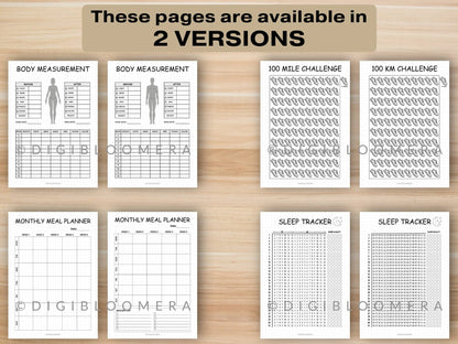 90-Day Fitness & Nutrition Journal Bundle