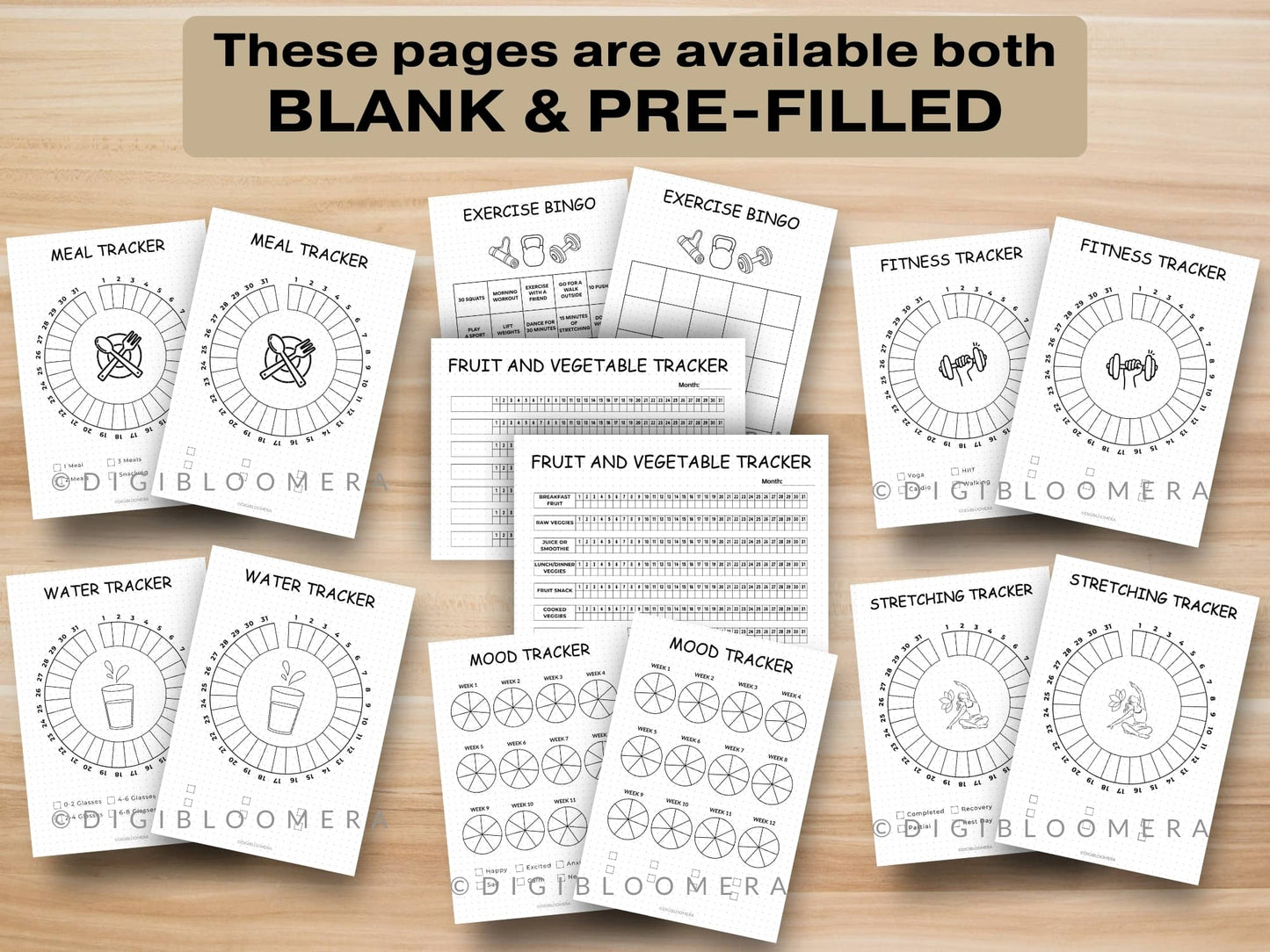 90-Day Fitness & Nutrition Journal Bundle