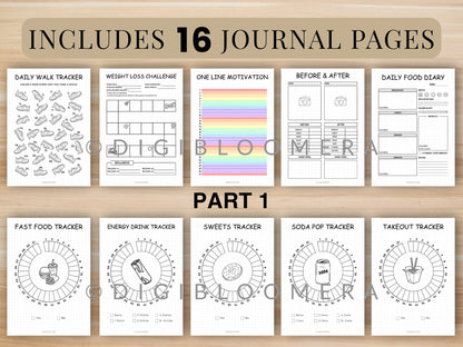 30-Day Beginner Fitness Journal Bundle