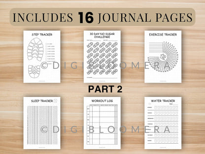 30-Day Beginner Fitness Journal Bundle