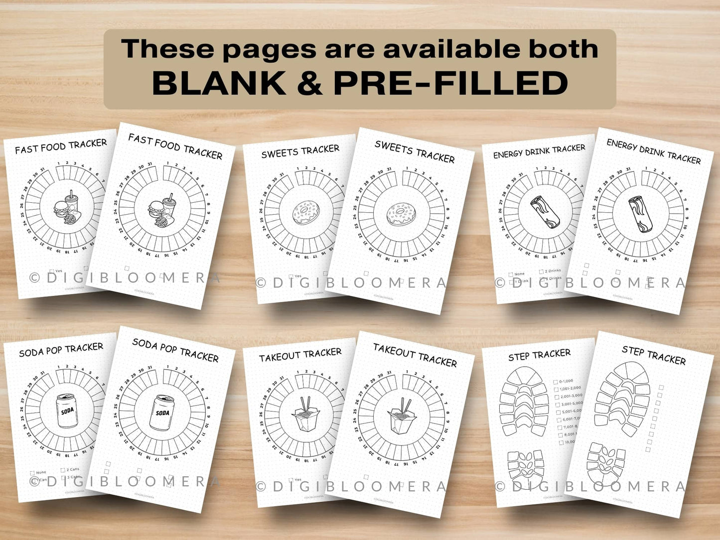 30-Day Beginner Fitness Journal Bundle