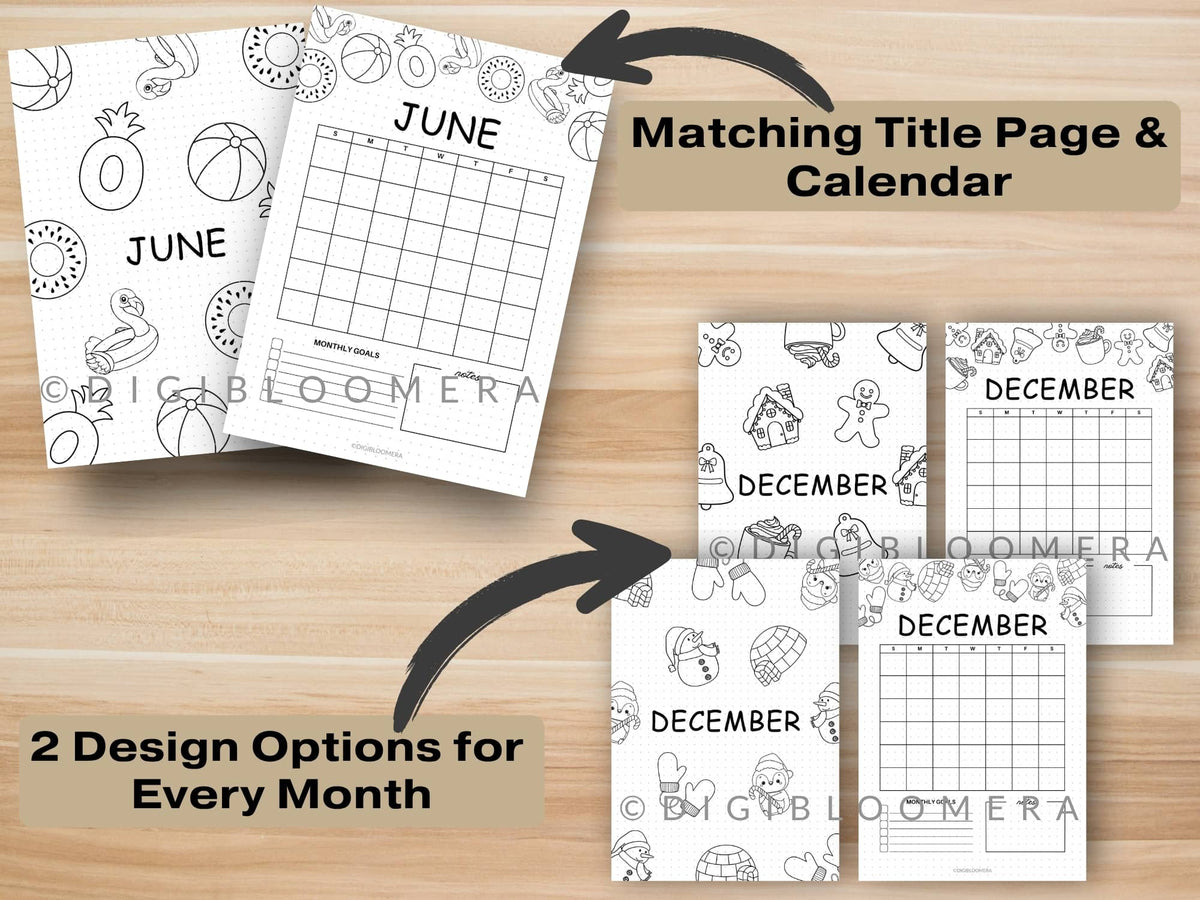 Title Page & Calendar Bundle
