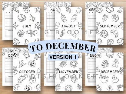 Title Page & Calendar Bundle