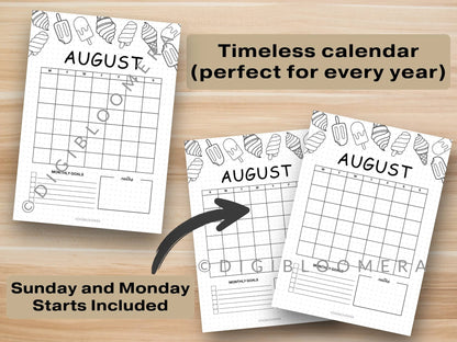 Title Page & Calendar Bundle