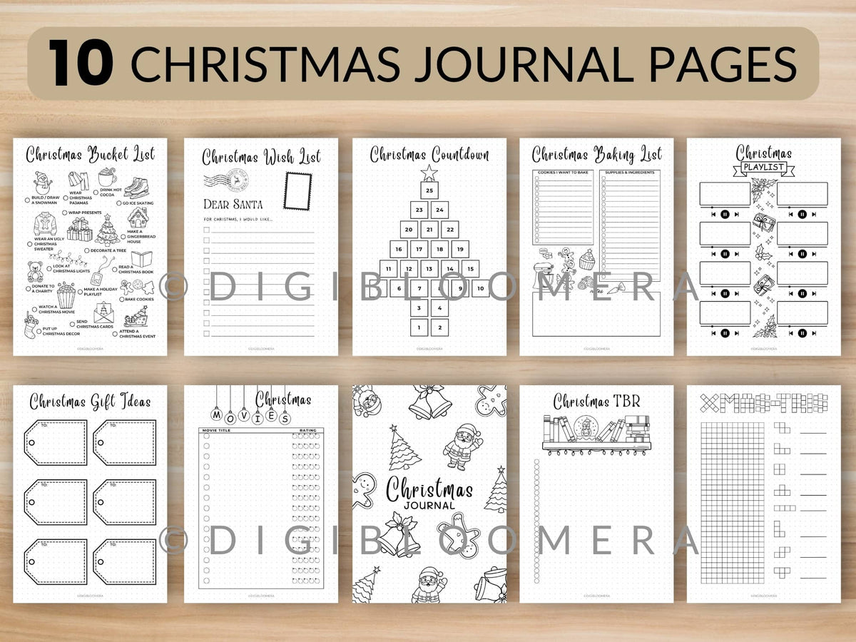 Christmas & End Of Year Review Journal Bundle