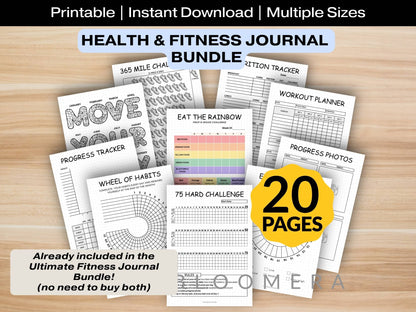Health & Fitness Journal Bundle