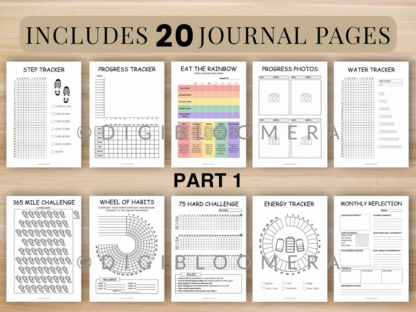 Health & Fitness Journal Bundle