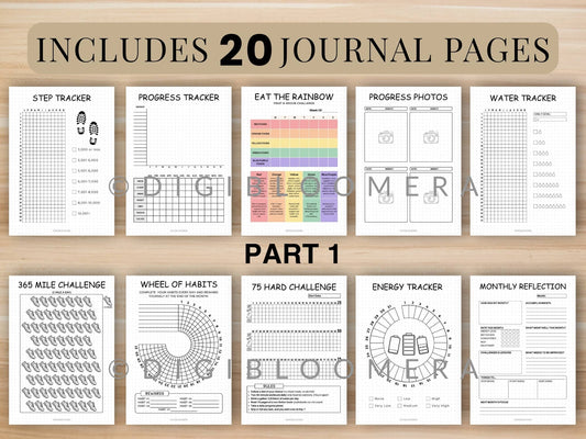 Health & Fitness Journal Bundle