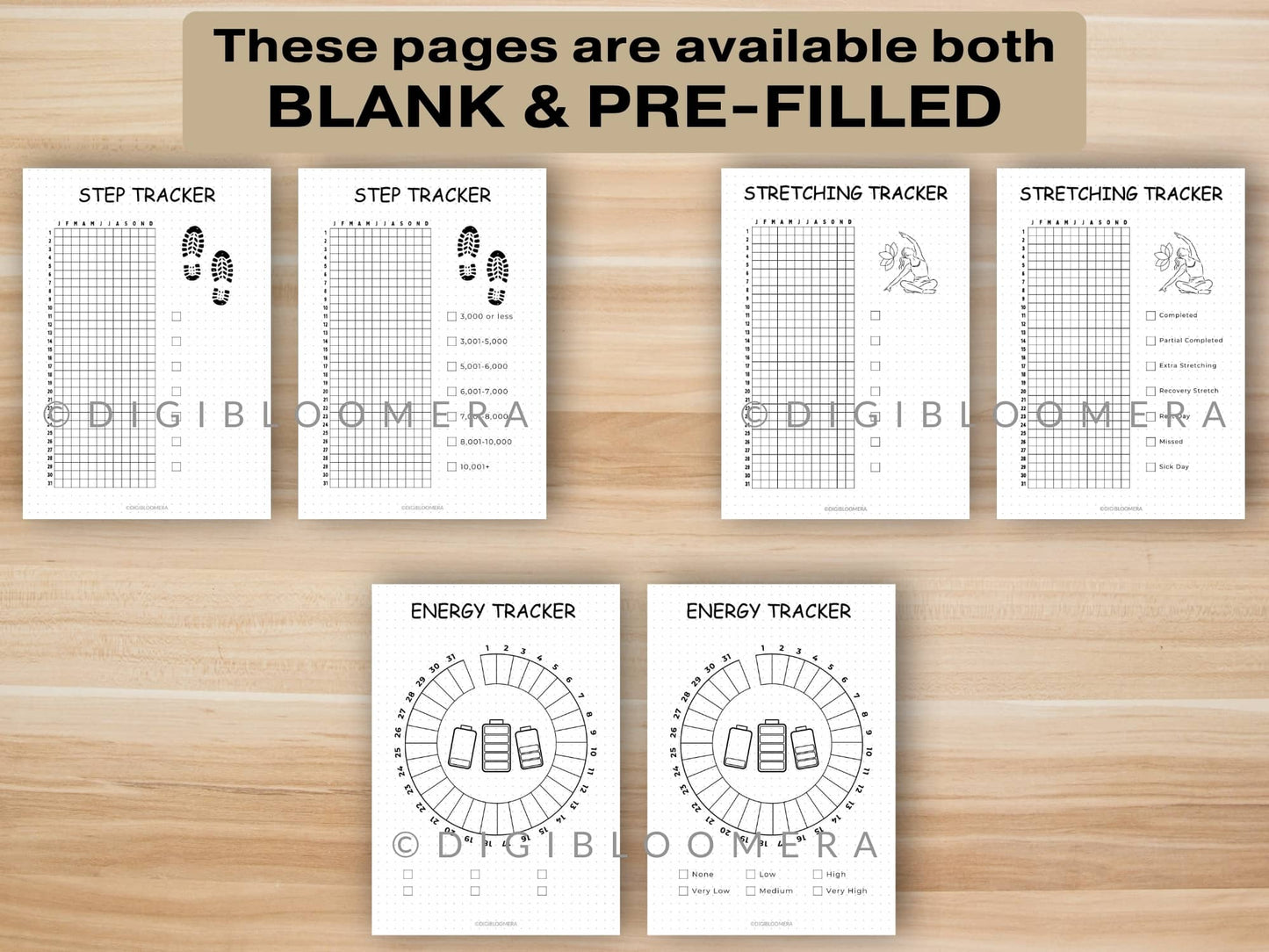 Health & Fitness Journal Bundle