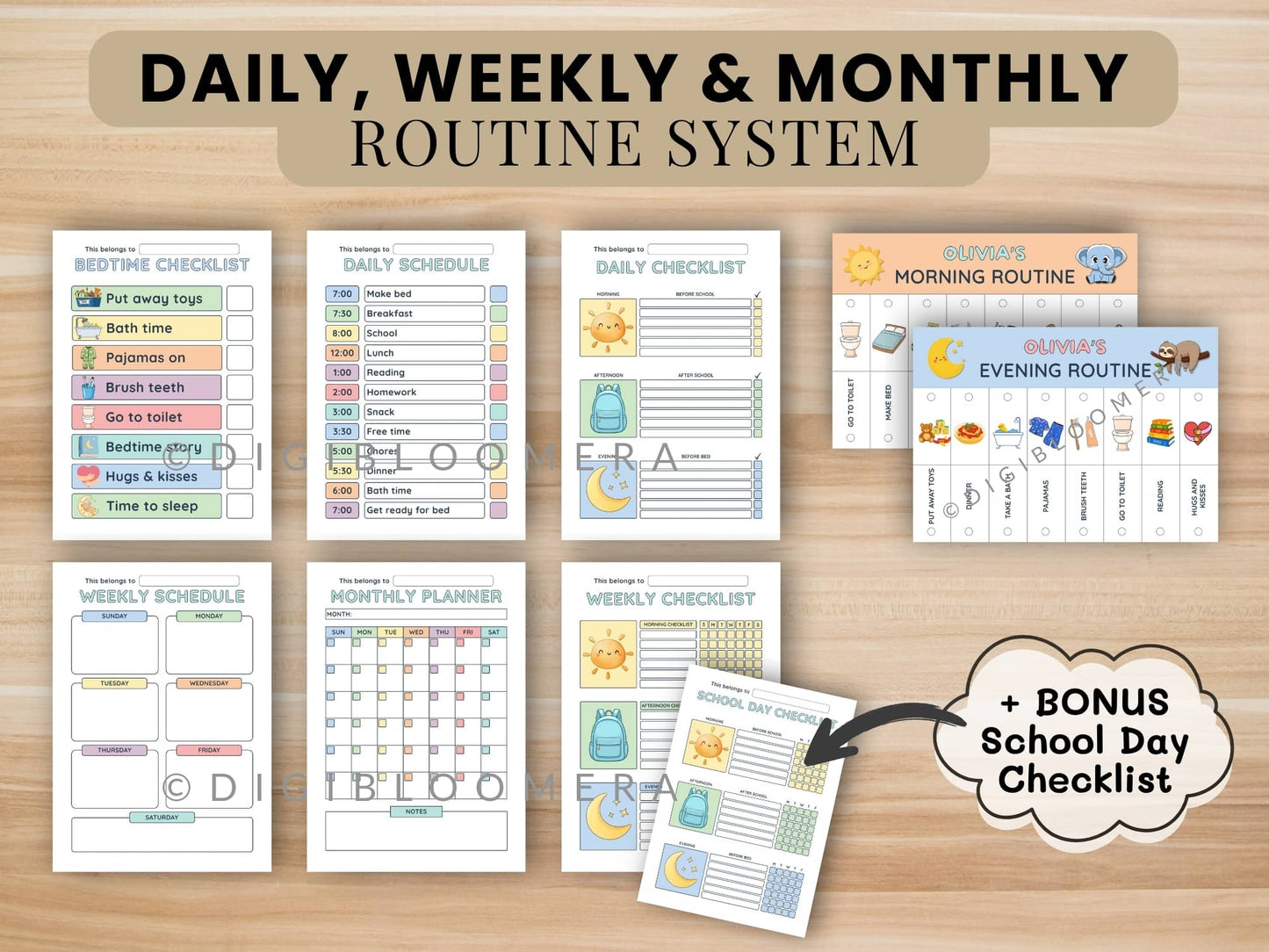 Kids Chore Chart Bundle