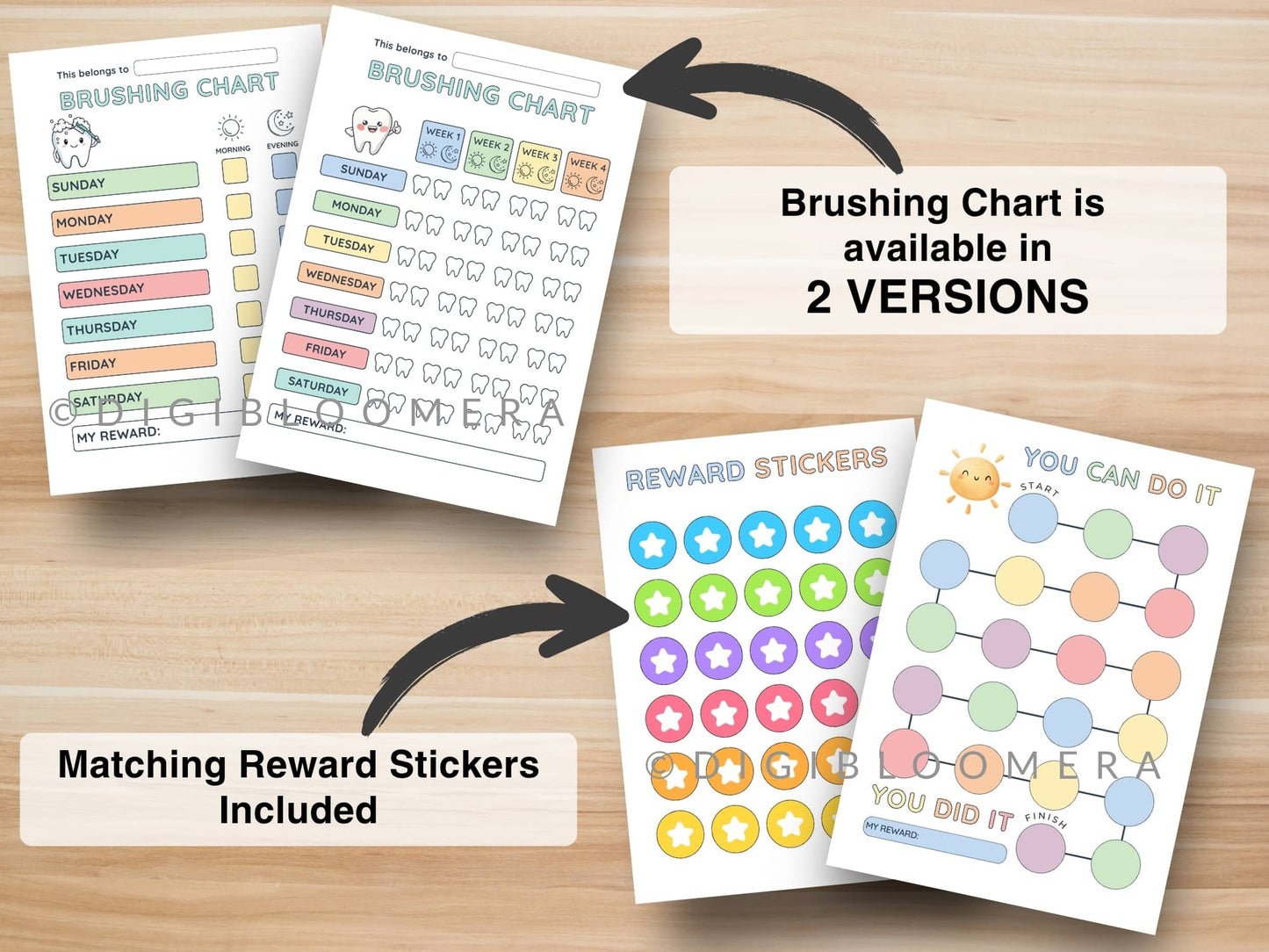 Kids Chore Chart Bundle