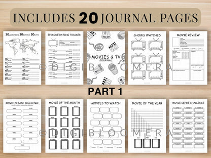 Movies & TV Journal Bundle