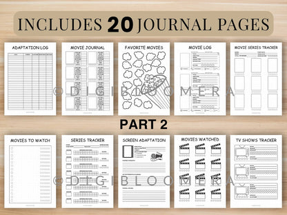 Movies & TV Journal Bundle
