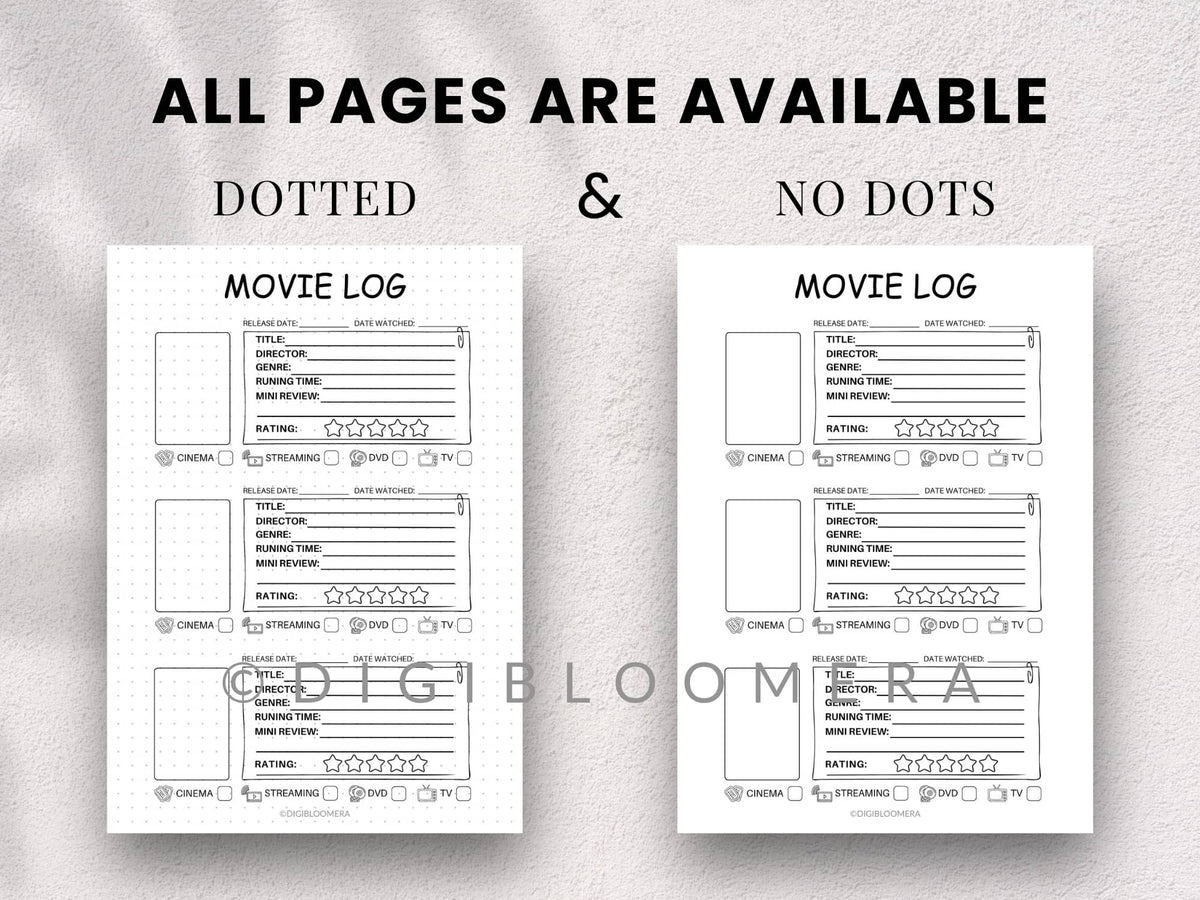 Movies & TV Journal Bundle