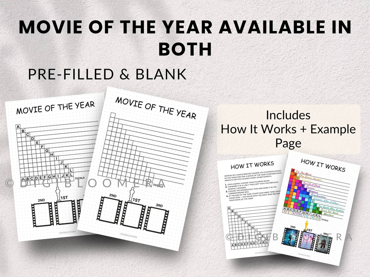 Movies & TV Journal Bundle