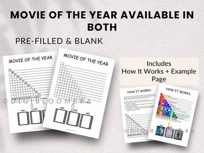 Movies & TV Journal Bundle