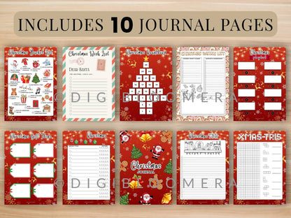 Pre-Colored Christmas Journal Bundle