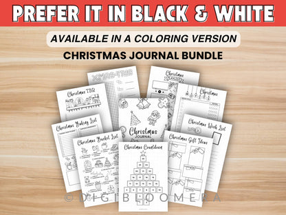 Pre-Colored Christmas Journal Bundle