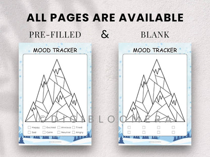 Pre-Colored Mood Tracker Bundle