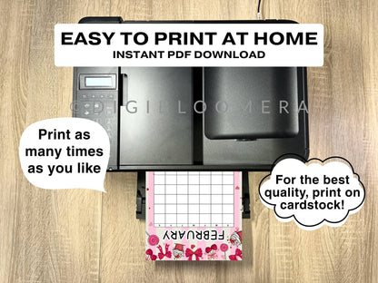 Pre-Colored Title Page & Calendar Bundle