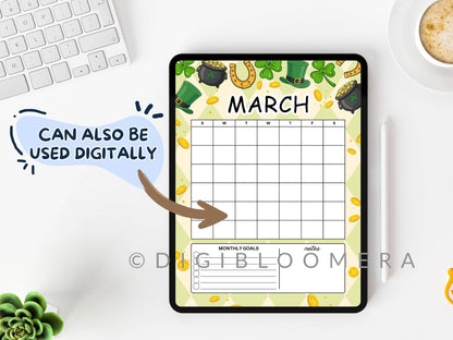 Pre-Colored Title Page & Calendar Bundle