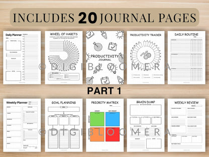 Productivity Journal Bundle