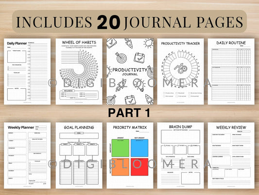 Productivity Journal Bundle
