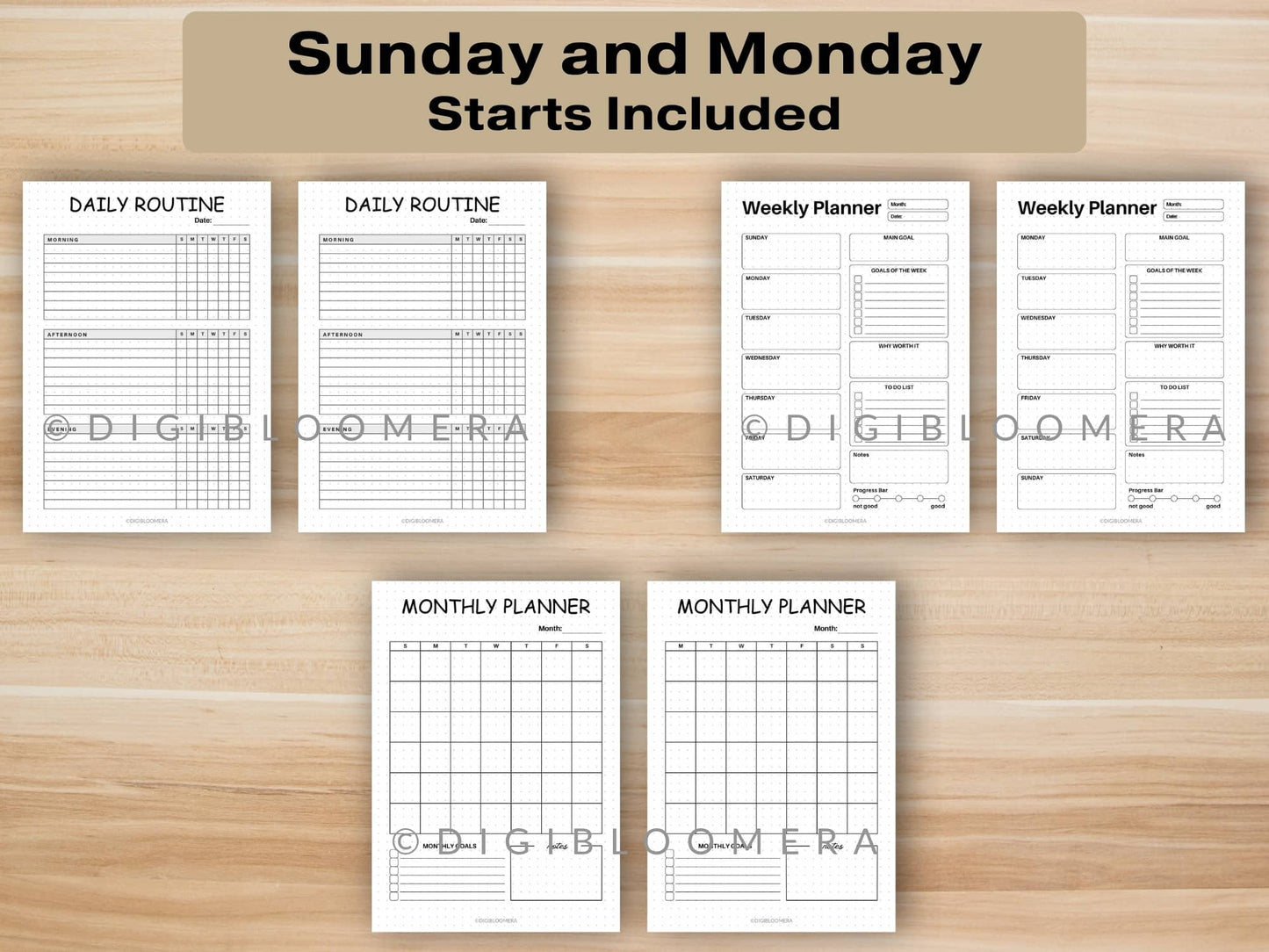 Productivity Journal Bundle