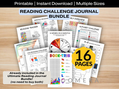 Reading Challenge Journal Bundle