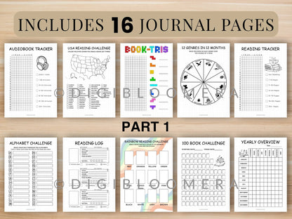 Reading Challenge Journal Bundle