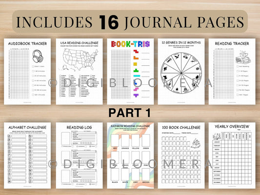 Reading Challenge Journal Bundle