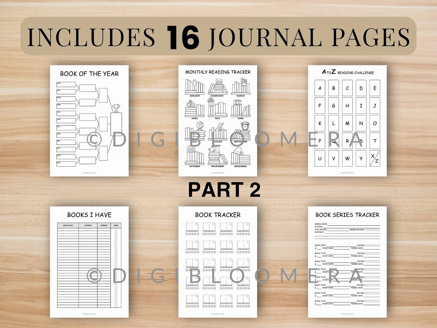 Reading Challenge Journal Bundle
