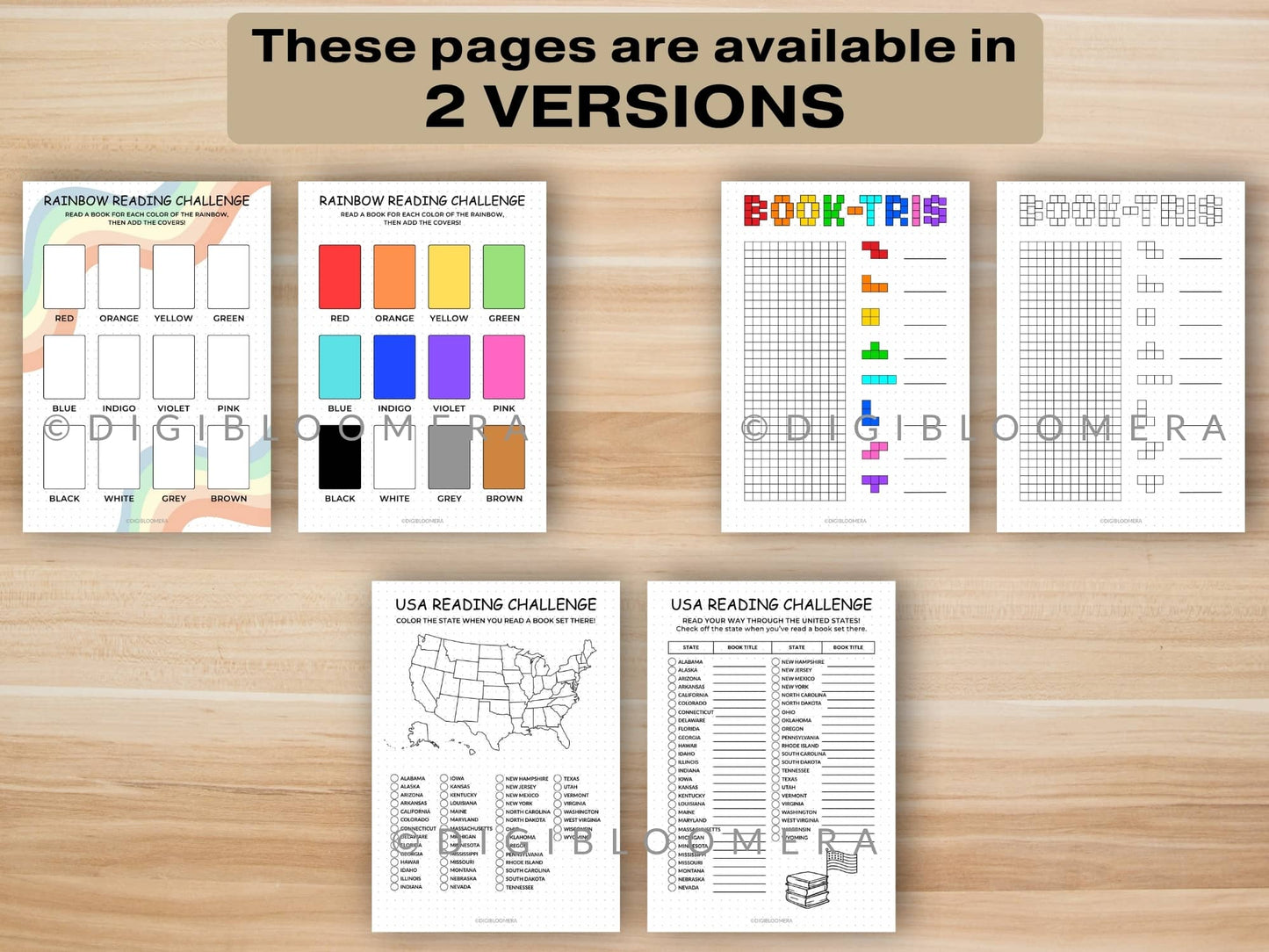 Reading Challenge Journal Bundle