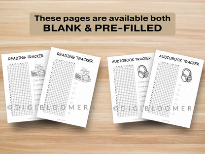 Reading Challenge Journal Bundle