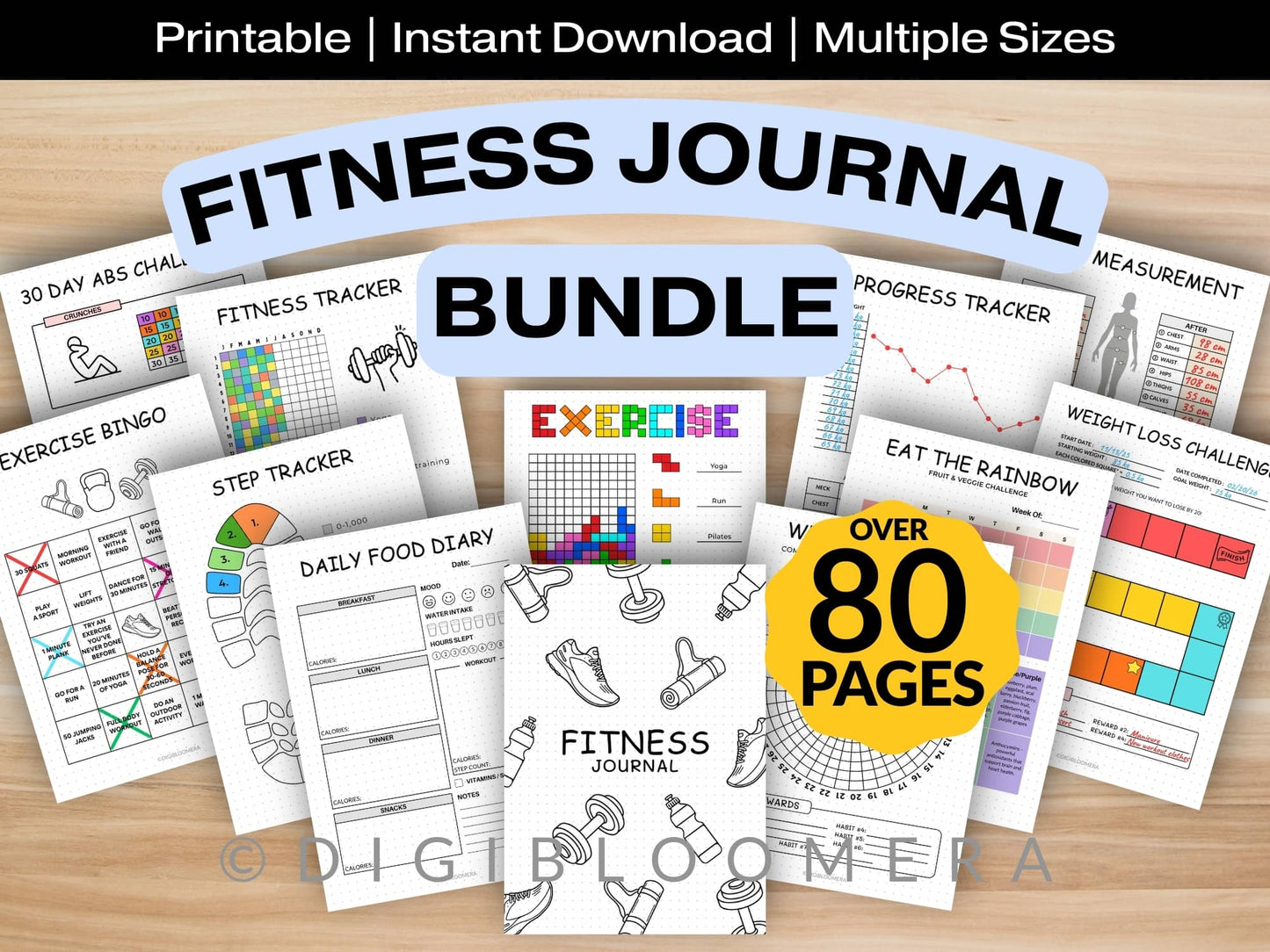 Ultimate Fitness Journal Bundle