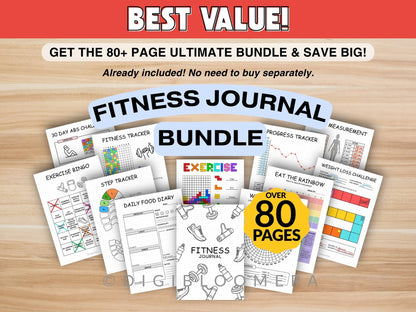 90-Day Fitness & Nutrition Journal Bundle
